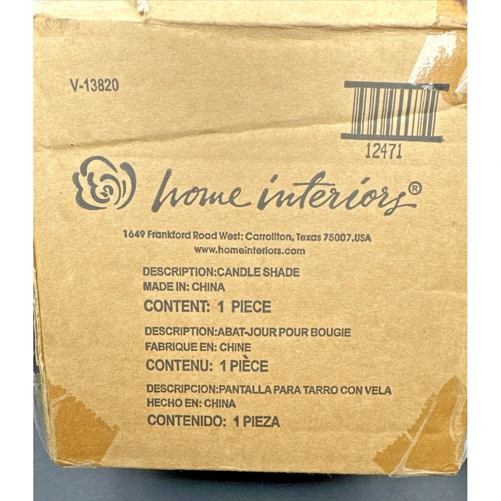 Home Interiors Jar Candle Capper Shade Topper Fruit Lemons and‎ Cherries